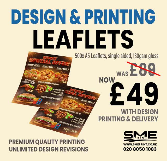 Cheapest A5 Leaflets printing with design