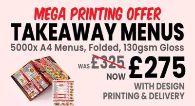 Get your menu design & printed