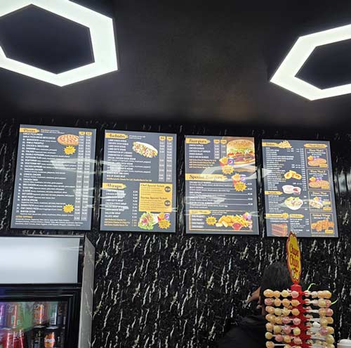 Lightbox-Backlit-Posters, sign and menu boards